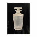 Bottiglia decanter in vetro corroso satinato, Flavio Poli per Seguso, anni '40