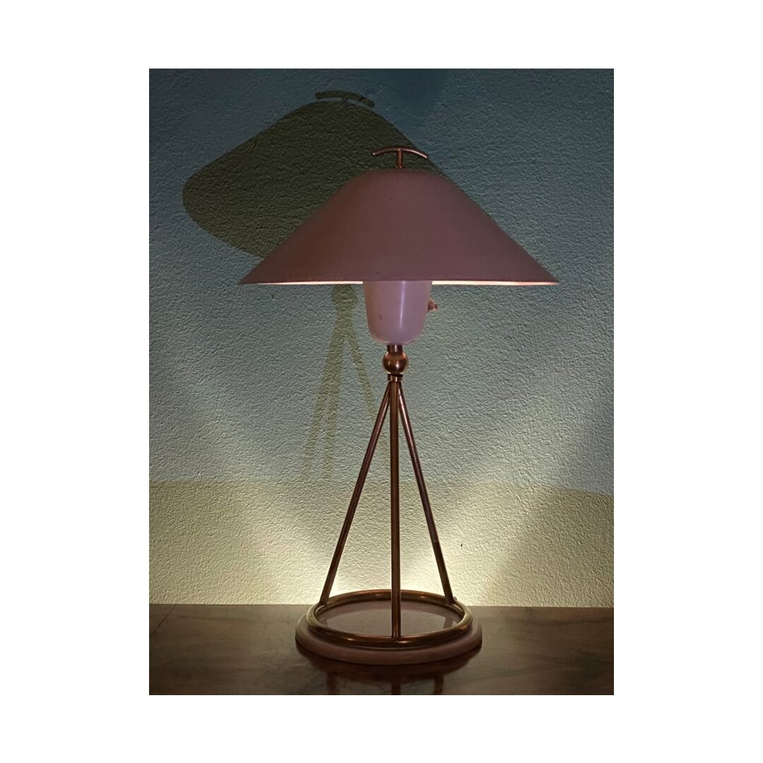 Lampada da tavolo modello 516 in ottone di Gino Sarfatti per Arteluce, 1948